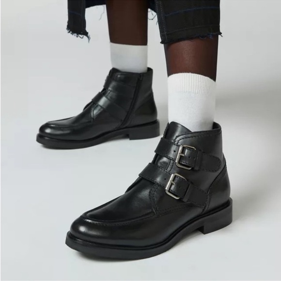 Seychelles Doing It Right Black Leather Booties size 8.5 - Picture 1 of 11